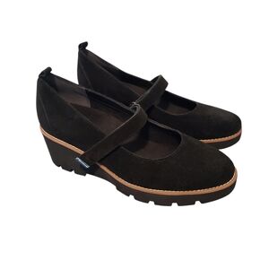 Vionic Womens Alma Mary Jane Wedge Black Pump Size 10 New